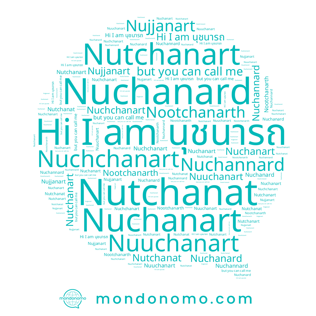 name Nuchanart, name Nuchchanart, name Nuchannard, name Nujjanart, name Nutchanart, name Nuchanard, name Nootchanarth, name Nutchanat, name Nuuchanart, name นุชนารถ
