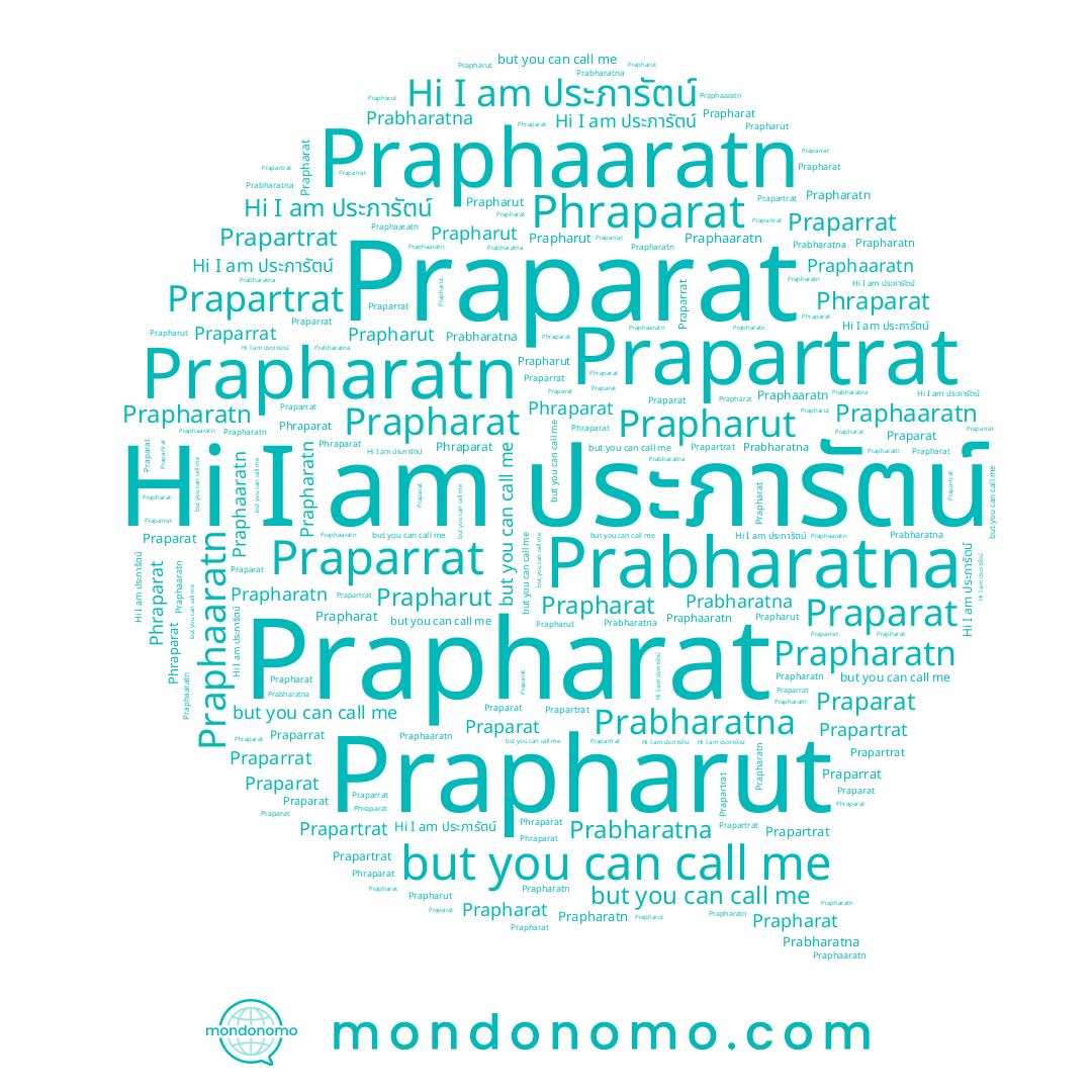 name ประภารัตน์, name Praphaaratn, name Prapharat, name Prapartrat, name Prapharut, name Praparrat, name Praparat, name Phraparat, name Prabharatna, name Prapharatn