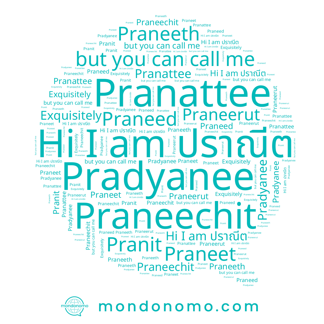 name Pranattee, name Pranit, name Pradyanee, name Praneerut, name Praneet, name Praneed, name Praneeth, name Praneechit, name ปราณีต