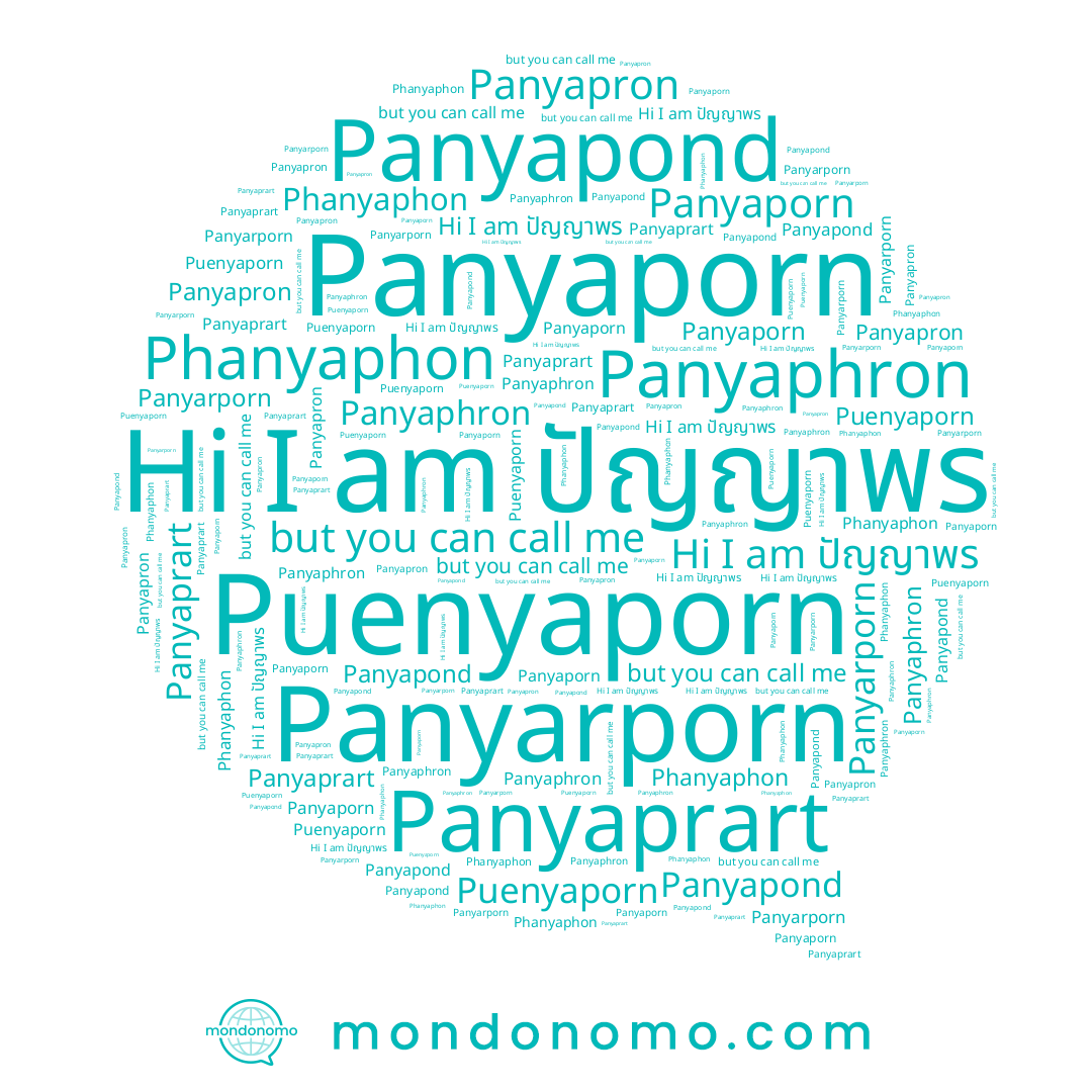 name Panyarporn, name Panyaporn, name Panyaphron, name Panyapond, name Panyapron, name Phanyaphon, name ปัญญาพร, name Puenyaporn, name Panyaprart