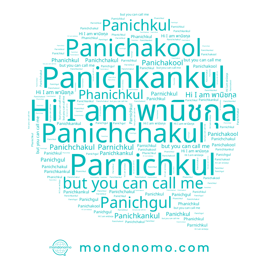 name Panichgul, name Phanichkul, name Panichakool, name Panichchakul, name Panichkul, name Panichkankul, name Parnichkul, name พานิชกุล