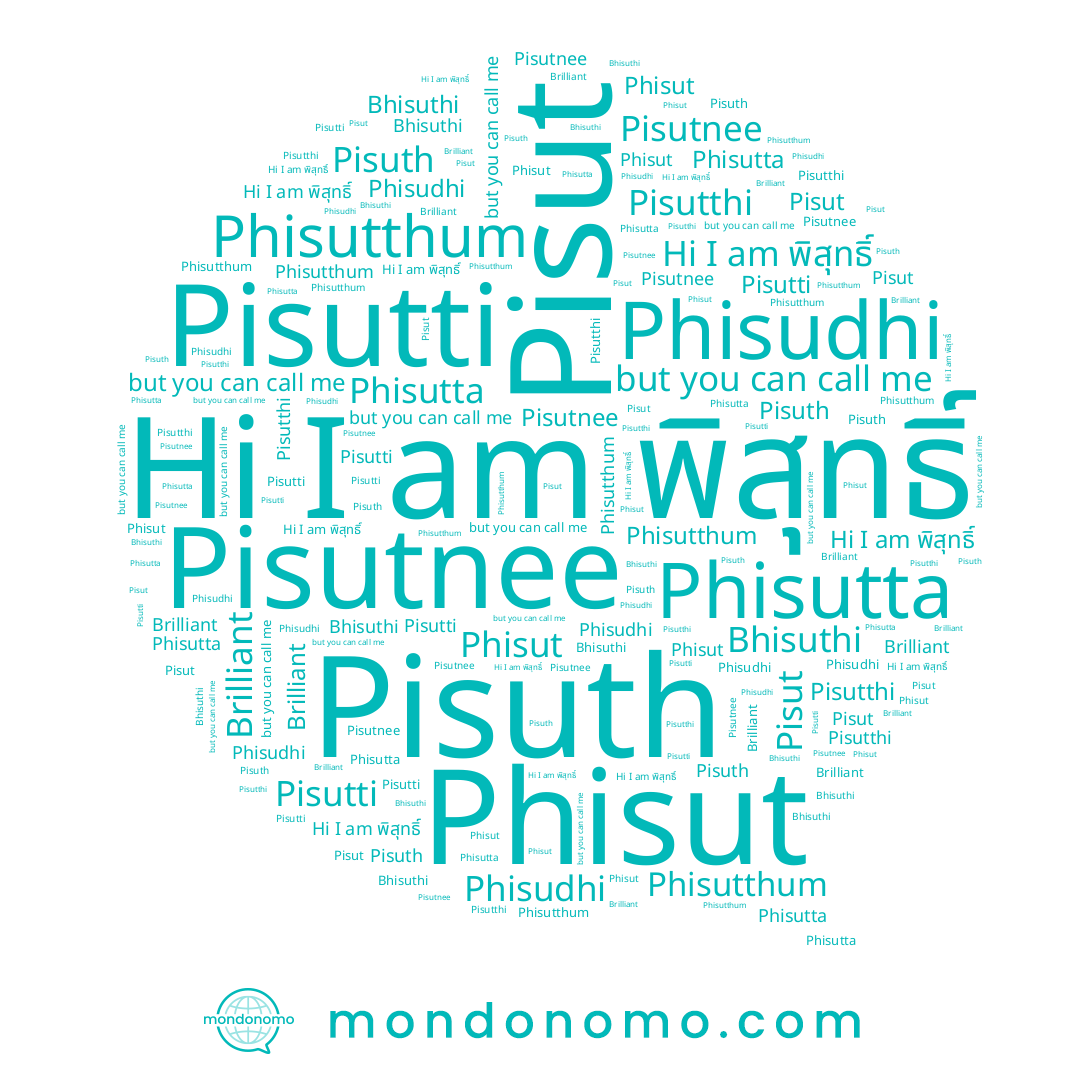 name Pisutthi, name Phisutta, name Pisuth, name พิสุทธิ์, name Pisutti, name Pisut, name Pisutnee, name Phisudhi, name Phisutthum, name Bhisuthi, name Phisut, name Brilliant