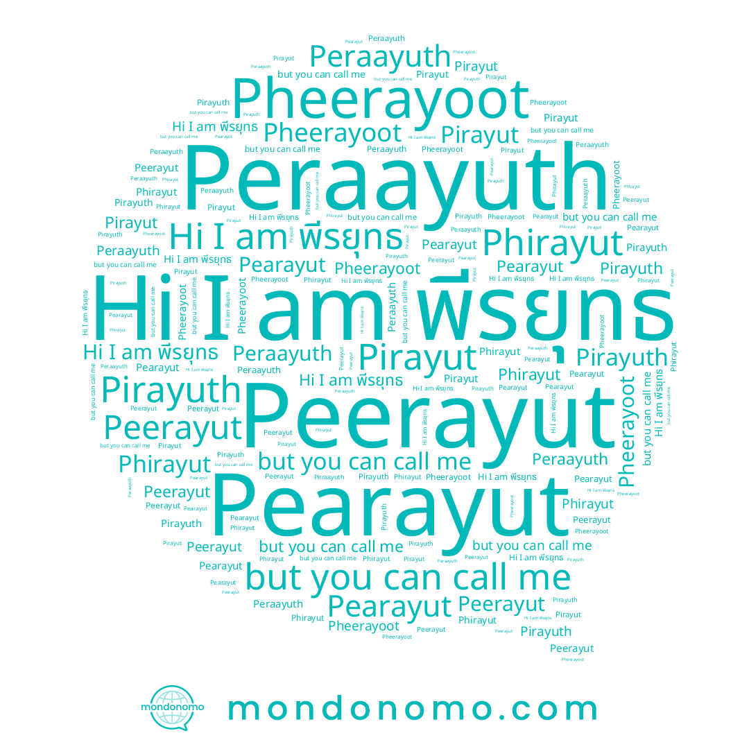 name Pearayut, name Phirayut, name Pirayuth, name พีรยุทธ, name Pheerayoot, name Peraayuth, name Peerayut, name Pirayut