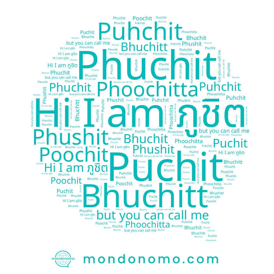 name Bhuchitt, name ภูชิต, name Phuchit, name Phoochitta, name Bhuchit, name Phushit, name Puhchit, name Puchit