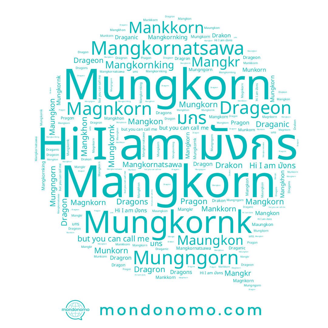 name Mangkr, name Dragron, name Maungkon, name Mangkorn, name มกร, name Draganic, name Drageon, name Mungngorn, name Magnkorn, name Mangkhon, name Mangkornatsawa, name Pragon, name Dragon, name Mangkon, name Mungkorn, name มังกร, name Mangkornking, name Mankkorn, name Mungkornk