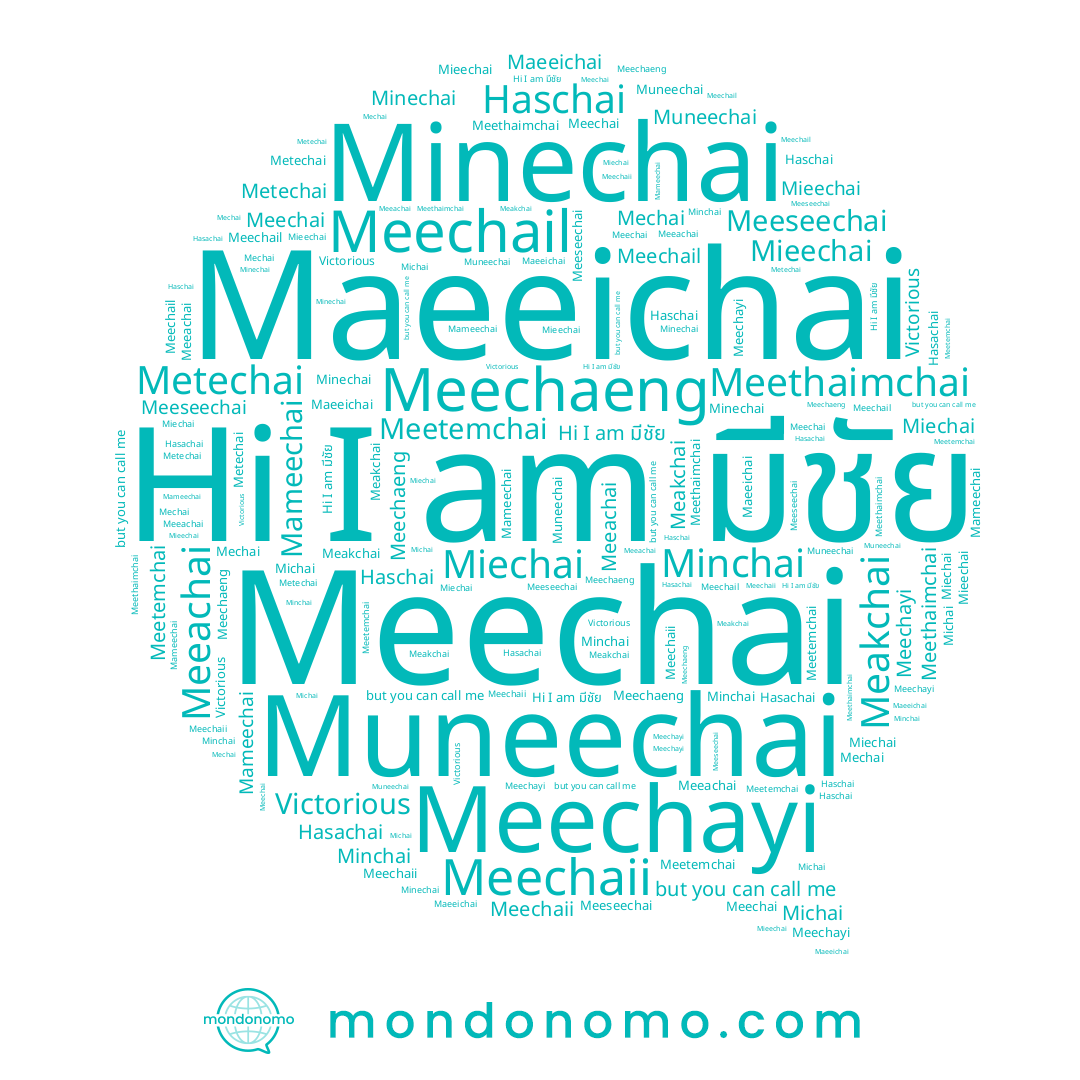 name Meechayi, name Haschai, name Meechaii, name Meethaimchai, name Meechai, name Meeachai, name Mameechai, name Meetemchai, name Minechai, name Mieechai, name Meechaeng, name Meakchai, name Meeseechai, name Hasachai, name Miechai, name Mechai, name Metechai, name มีชัย, name Maeeichai, name Muneechai, name Minchai, name Meechail, name Michai