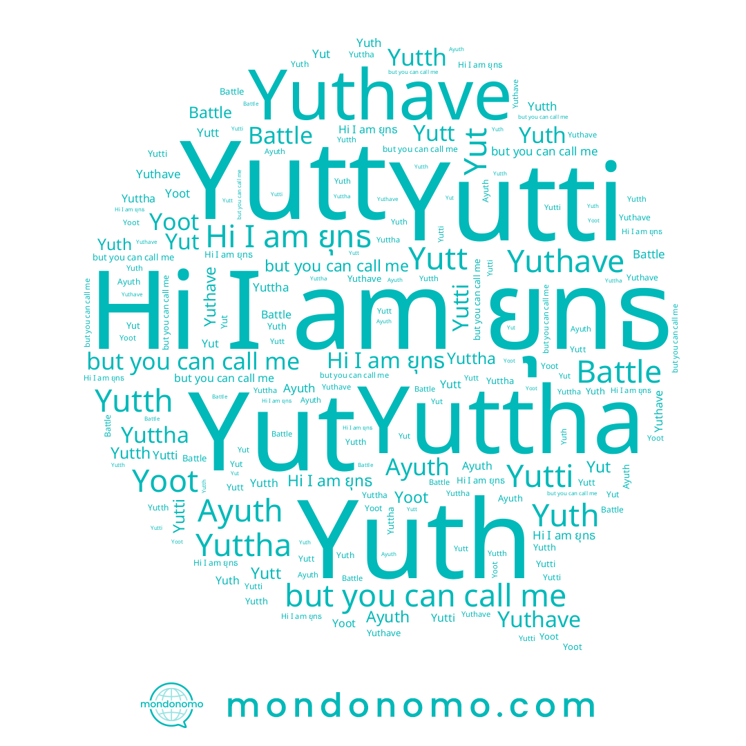 name Yutth, name Yuth, name Ayuth, name Yutt, name Yuttha, name Yuthave, name Yut, name Yutti, name ยุทธ, name Yoot, name Battle