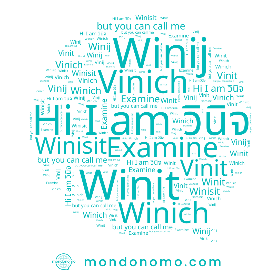name Winij, name Vinij, name Winich, name Winisit, name Winit, name Vinich, name วินิจ