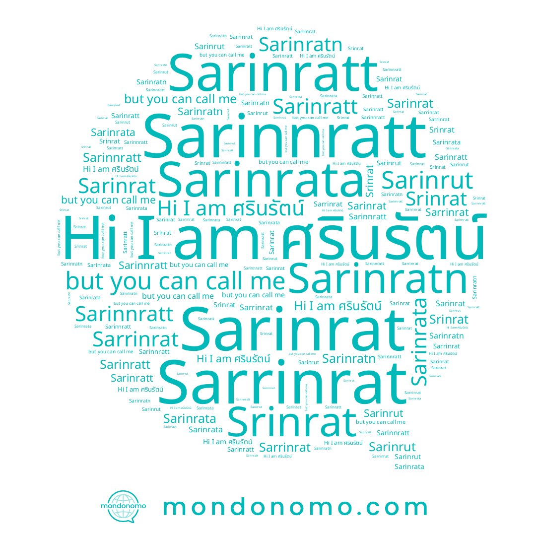 name Sarinrata, name Sarinnratt, name Sarinratt, name Sarinratn, name Srinrat, name ศรินรัตน์, name Sarinrut, name Sarinrat, name Sarrinrat