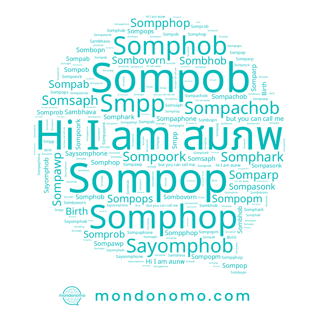 name Sombhob, name สมภพ, name Sompob, name Sombovorn, name Somsaph, name Saysomphone, name Somphob, name Somparp, name Somphark, name Somphop, name Sompopm, name Sompphop, name Somprob, name Sompaphone, name Birth, name Sambhava, name Sompachob, name Sompasonk, name Sompab, name Sompops, name Sompoork, name Sayomphob, name Sompawp, name Sompop