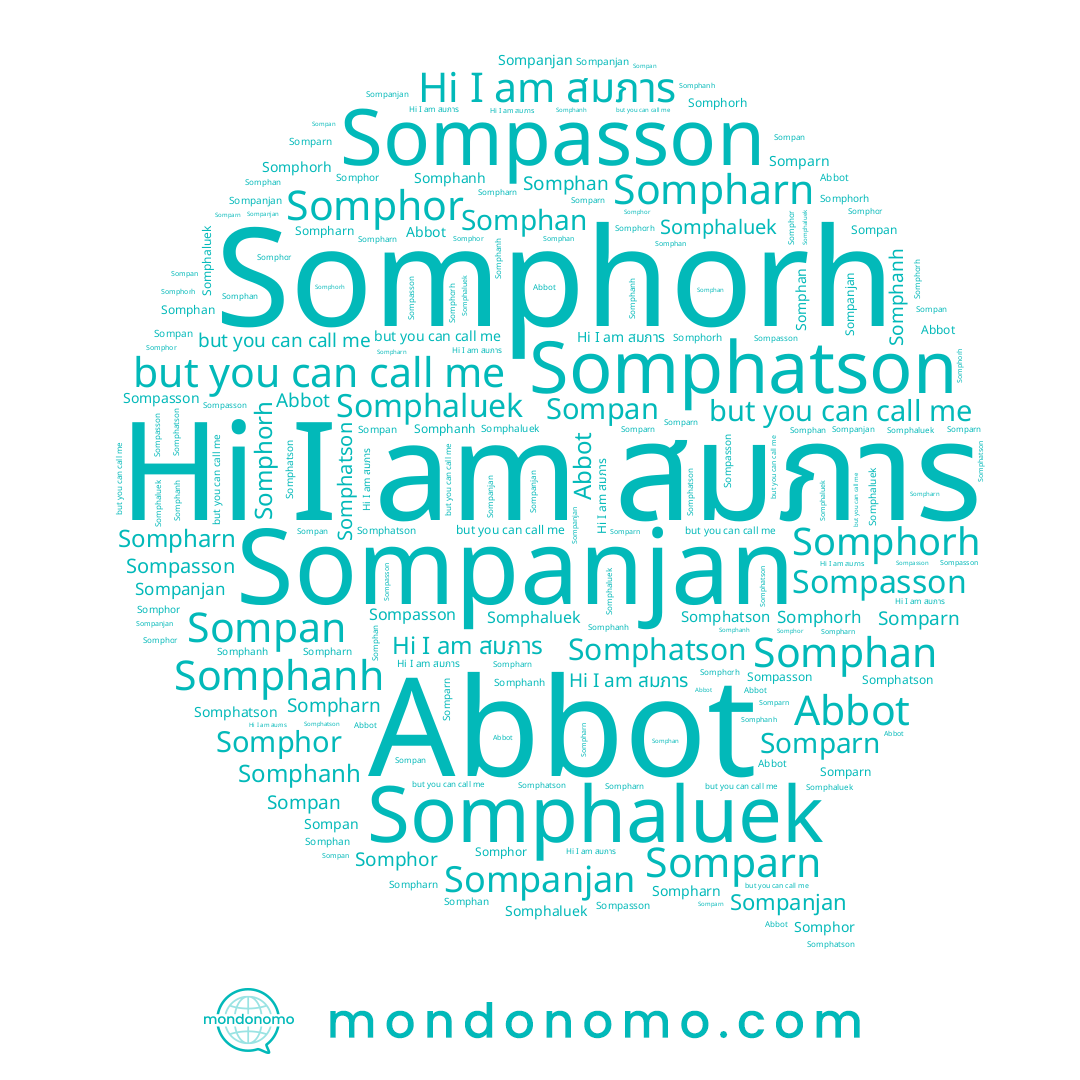 name Somparn, name Somphanh, name Sompan, name สมภาร, name Somphatson, name Abbot, name Sompanjan, name Somphan, name Somphor, name Somphaluek, name Sompasson, name Sompharn, name Somphorh