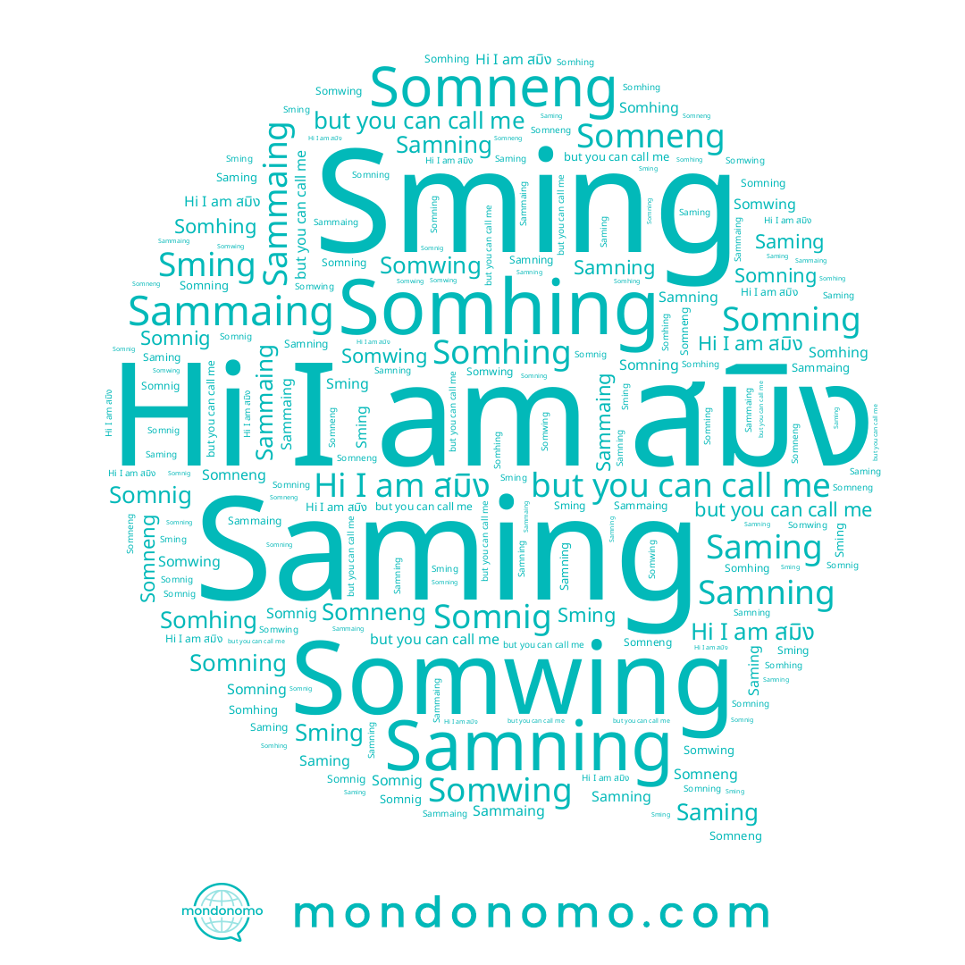 name Somhing, name สมิง, name Sming, name Somwing, name Somneng, name Somnig, name Saming, name Somning, name Sammaing, name Samning