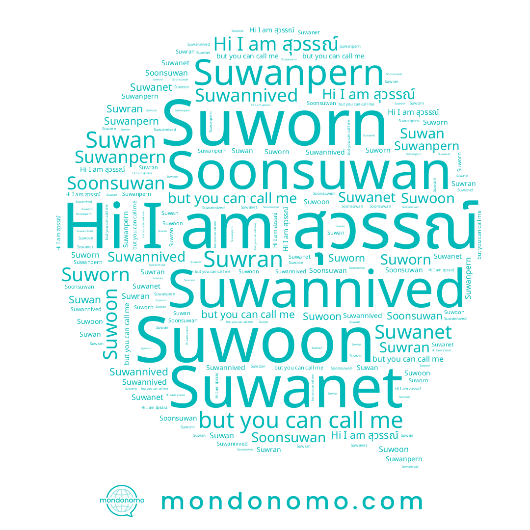 name Suworn, name Suwannived, name Soonsuwan, name Suwran, name สุวรรณ์, name Suwanpern, name Suwan, name Suwoon, name Suwanet