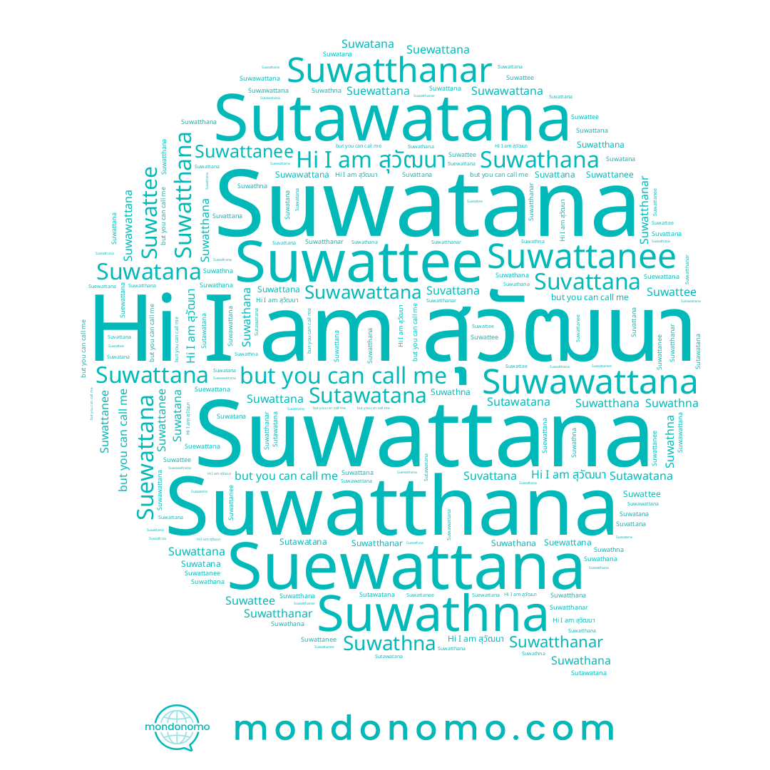 name Suwattanee, name Suwattee, name Suwathna, name Suwatthanar, name สุวัฒนา, name Suwawattana, name Suwattana, name Suwatana, name Suvattana, name Suwathana, name Suwatthana, name Suewattana, name Sutawatana