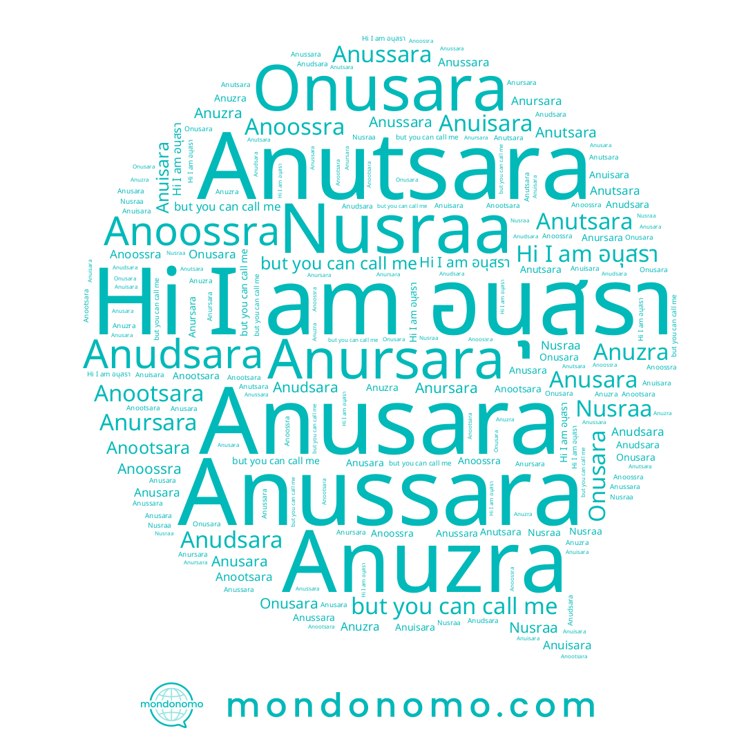 name Anussara, name อนุสรา, name Anusara, name Anoossra, name Anudsara, name Anuzra, name Nusraa, name Anuisara, name Anursara, name Onusara, name Anutsara, name Anootsara