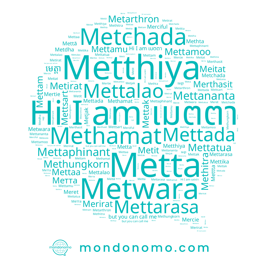 name Merciful, name Methungkorn, name Mettananta, name Mettamu, name Merirat, name Mercie, name Mettam, name Mettta, name Merthasit, name Metirat, name មេត្តា, name Mettsart, name Metit, name Mettika, name Метта, name Mettalao, name Mettak, name Methta, name Mettaa, name Mertie, name Mettada, name Meret, name Mettarasa, name Metthiya, name Meitat, name Metjak, name Mettatua, name Metwara, name Metchada, name Metarthron, name Metta, name Mettamoo, name Mettā, name Methitra, name เมตตา, name Methamat, name Metdha, name Mettaphinant