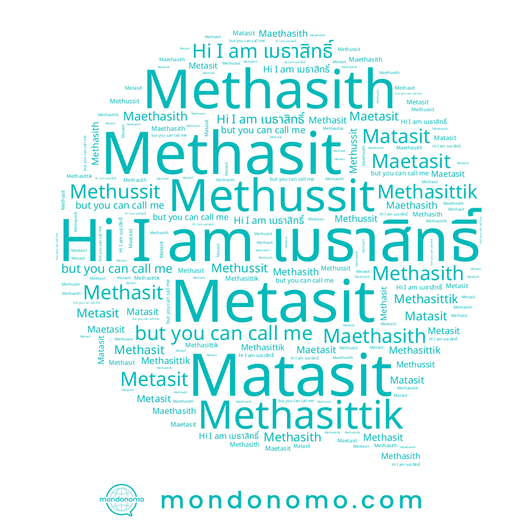 name Methussit, name Matasit, name Methasit, name Methasith, name Metasit, name เมธาสิทธิ์, name Methasittik, name Maethasith, name Maetasit