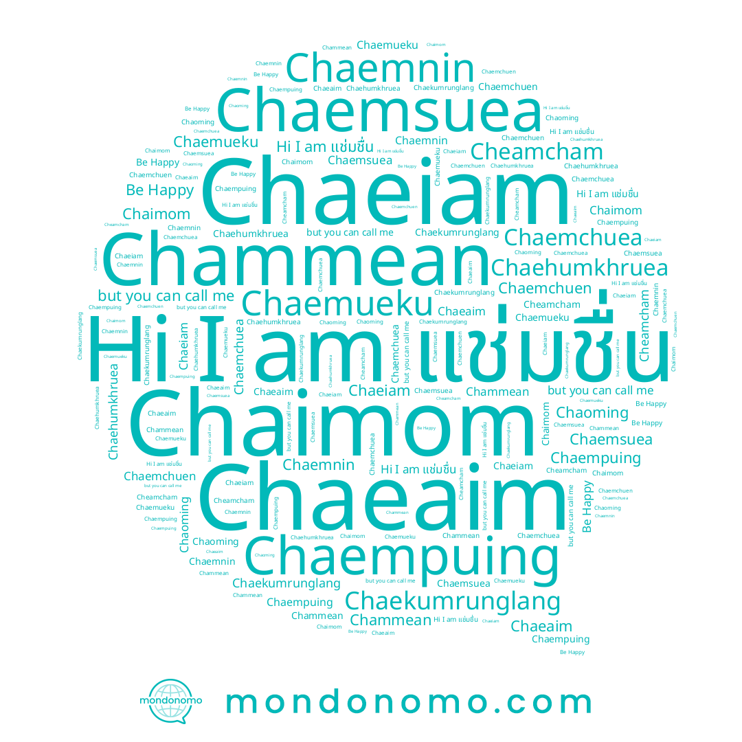 name Chammean, name Chaemnin, name Chaempuing, name Chaemueku, name Chaimom, name Chaemchuen, name Chaeiam, name Chaemsuea, name Chaoming, name Chaehumkhruea, name Cheamcham, name Chaeaim, name Chaemchuea, name Chaekumrunglang