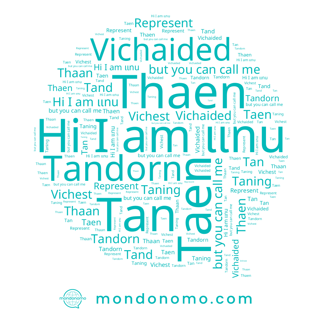name Taning, name Vichaided, name Vichest, name Tand, name Taen, name Thaan, name Tan, name Tandorn, name แทน, name Thaen