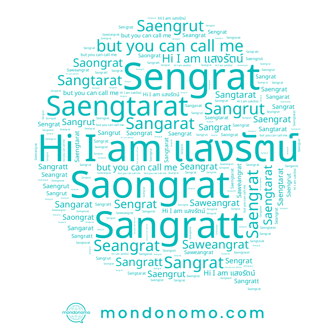 name Sengrat, name Saongrat, name Saengtarat, name Saengrat, name Sangrat, name Sangarat, name Sangtarat, name Saweangrat, name Seangrat, name Saengrut, name แสงรัตน์, name Sangrut, name Sangratt