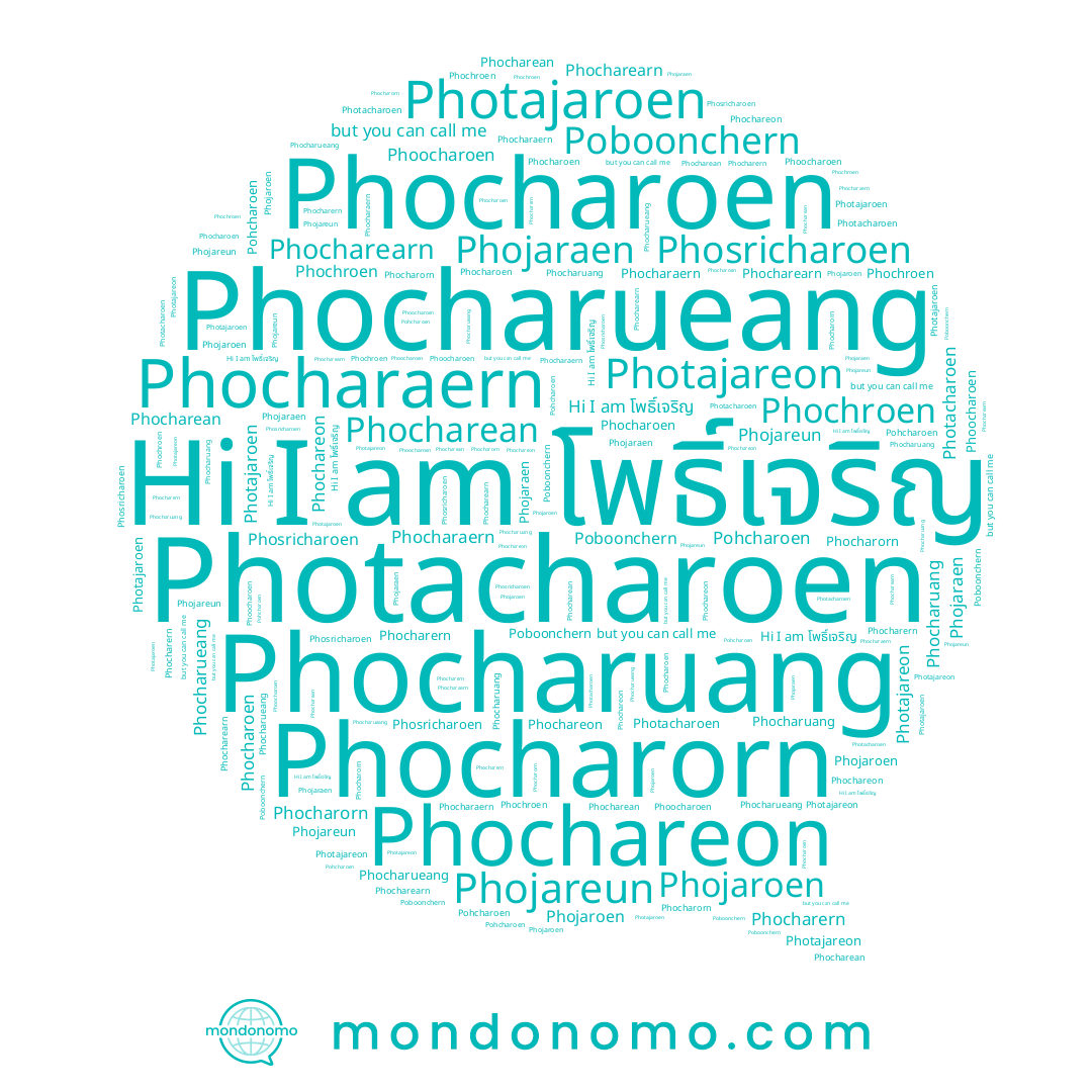 name Phocharean, name Photajareon, name Phojaroen, name Phocharoen, name Phocharearn, name Phojaraen, name Phocharern, name Phochroen, name Phochareon, name Photajaroen, name Pohcharoen, name Phocharaern, name Phocharorn, name Phocharuang, name Phojareun, name Poboonchern, name Phoocharoen, name Phocharueang, name Photacharoen, name Phosricharoen, name โพธิ์เจริญ