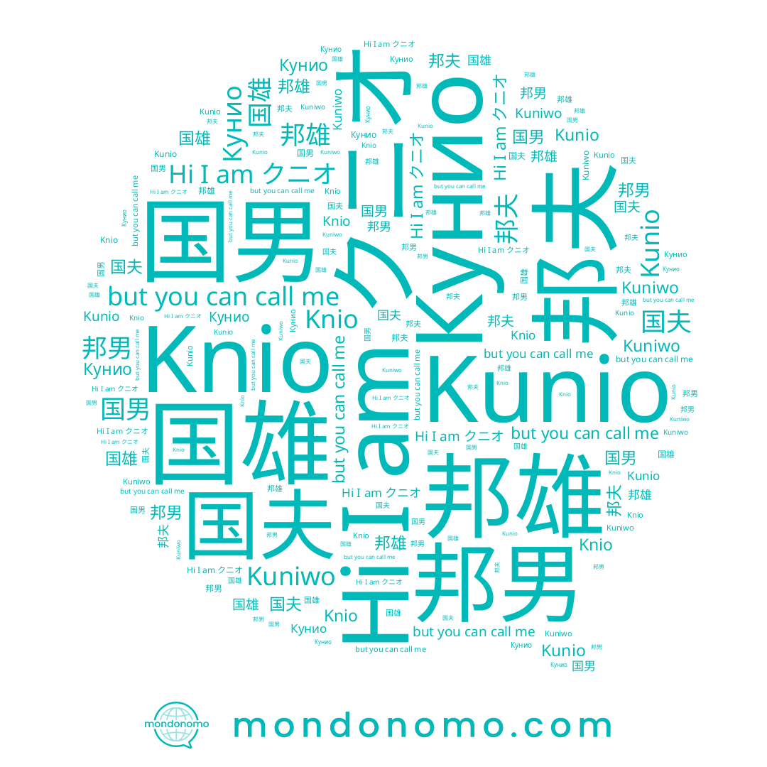 name Kunio, name Knio, name Kuniwo, name 国夫, name 国男, name クニオ, name 邦夫, name Кунио, name 邦男, name 国雄, name 邦雄