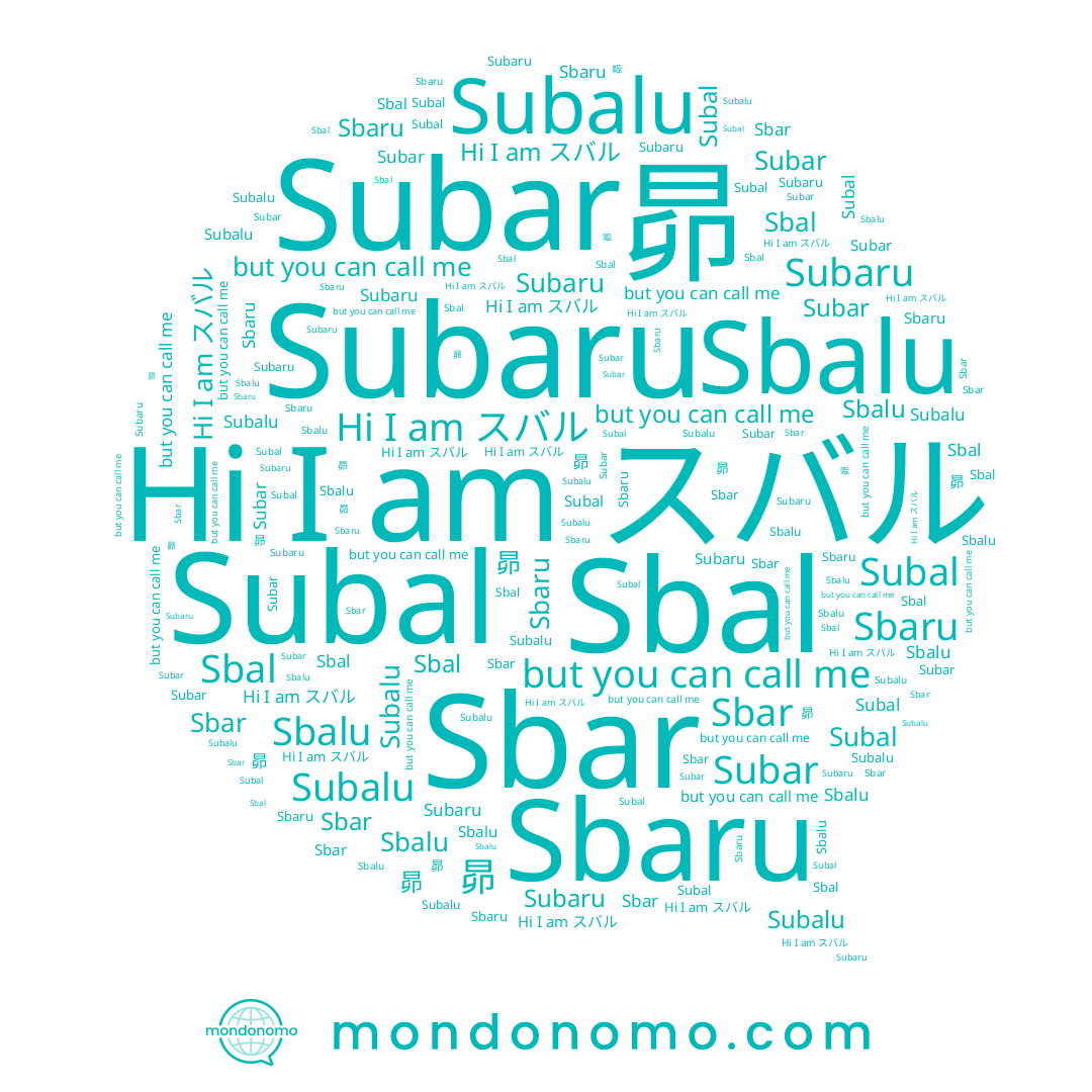 name Subalu, name Sbaru, name 昴, name Sbal, name Sbar, name スバル, name Subar, name Subaru, name Sbalu, name Subal