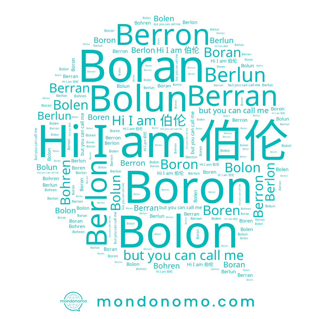name Bolen, name Berlon, name Berran, name Berlun, name 伯伦, name Bohren, name Berron, name Boran, name Boren, name Bolon, name Bolun, name Boron