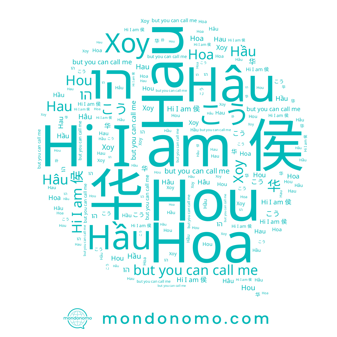 name Hau, name 华, name Hầu, name 侯, name Hoa, name Хоу, name こう, name Hâu, name הו, name Hou
