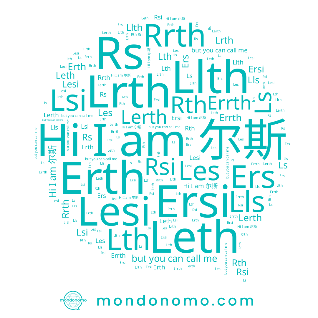 name Les, name Ersi, name Lerth, name Lesi, name Rrth, name Lrth, name Errth, name Leth, name Erth, name 尔斯