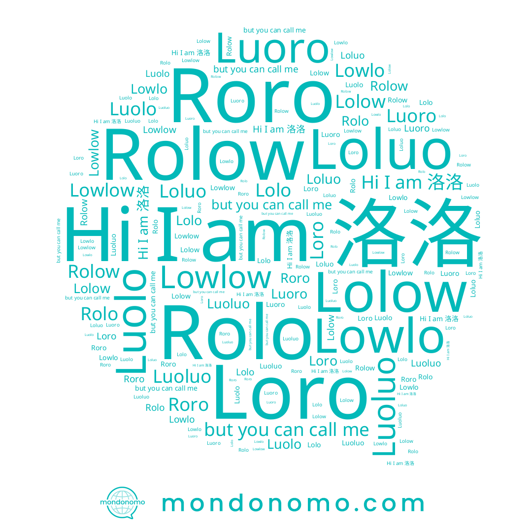 name Roro, name Rolo, name Rolow, name Lowlo, name Lowlow, name Loluo, name Loro, name Luoro, name Luoluo, name 洛洛, name Luolo, name Lolo, name Lolow