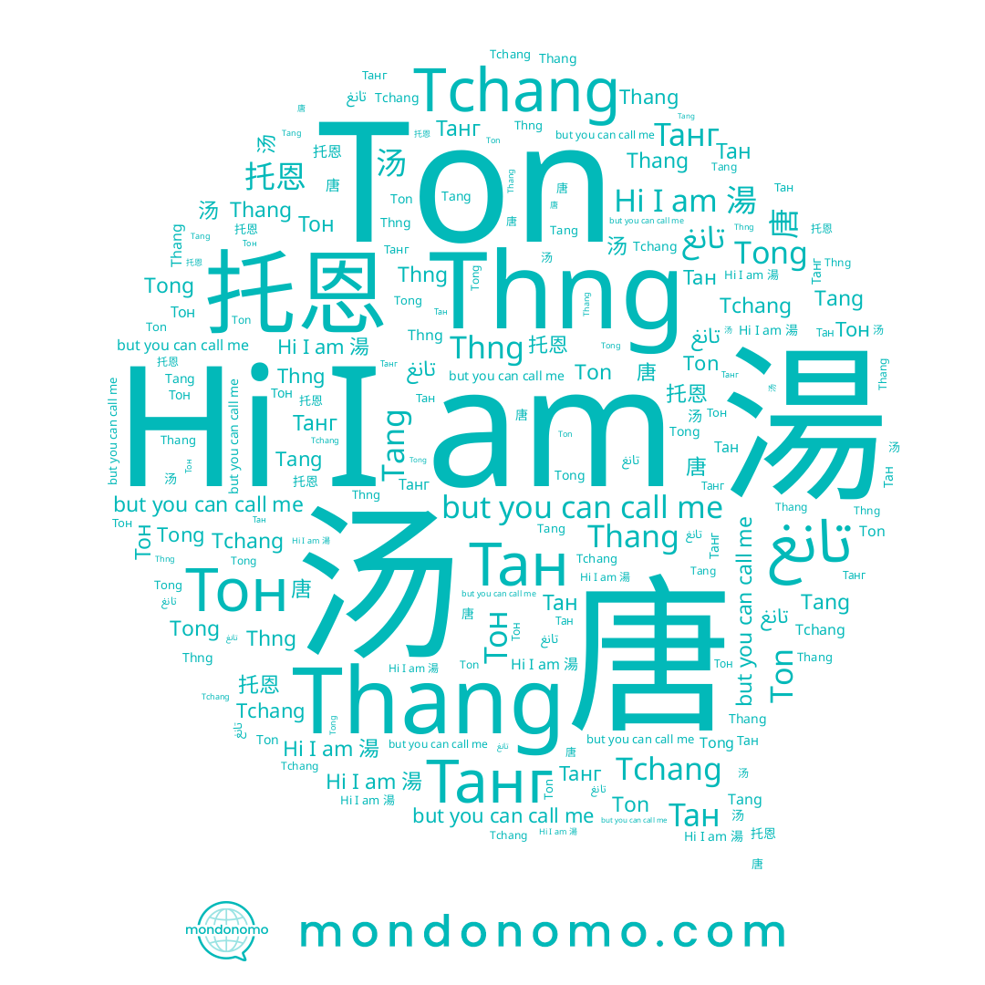 name تانغ, name Танг, name Тон, name Tchang, name 托恩, name Thng, name Tang, name Thang, name Тан, name 唐, name Ton, name 汤, name Tong, name 湯