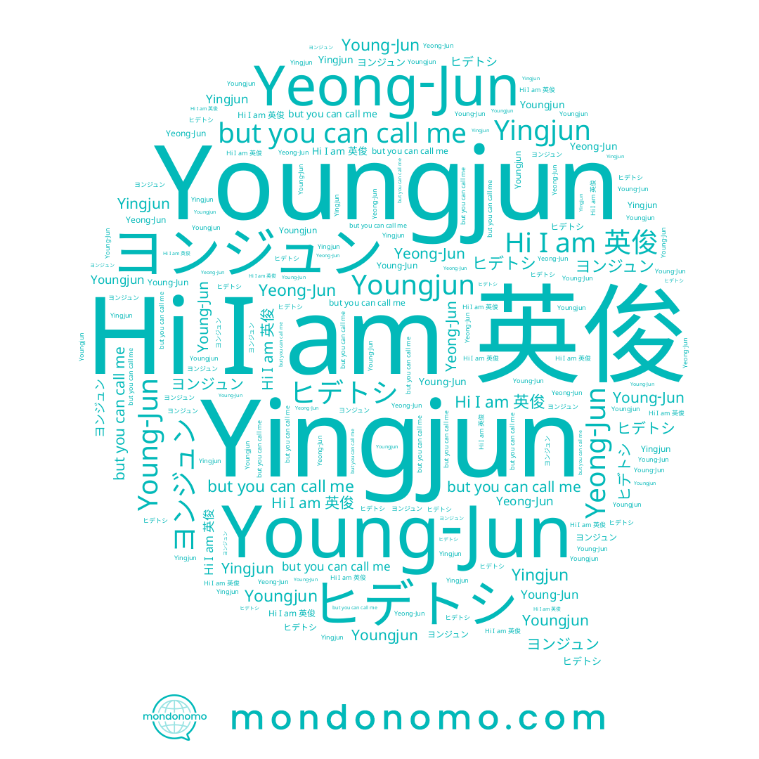 name ヒデトシ, name Young-Jun, name 英俊, name ヨンジュン, name 영준, name Yeong-Jun, name Youngjun, name Yingjun