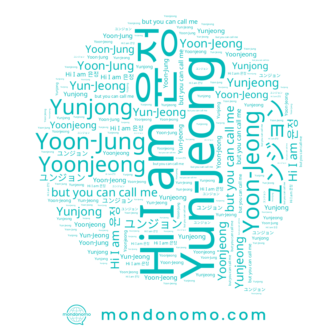 name Yoon-Jung, name Yoonjeong, name ユンジョン, name Yoon-Jeong, name Yun-Jeong, name Yunjeong, name 윤정, name Yunjong